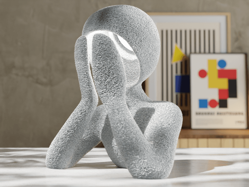 NoBody – skulpturell bordlampe